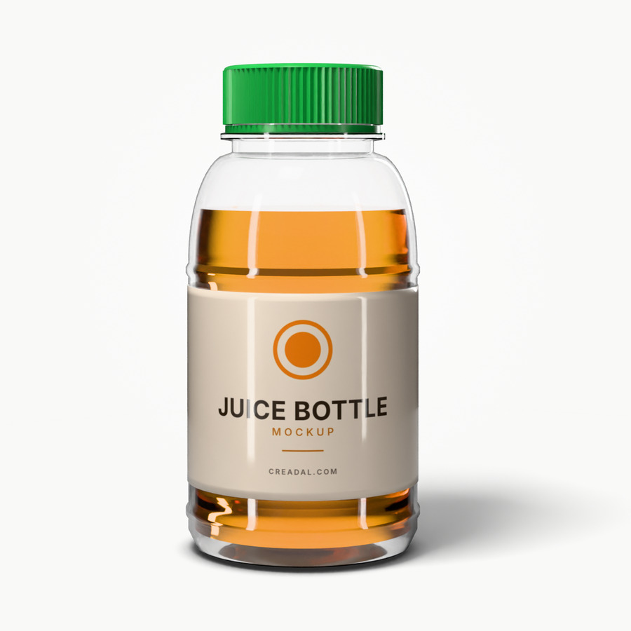 Round juice bottle