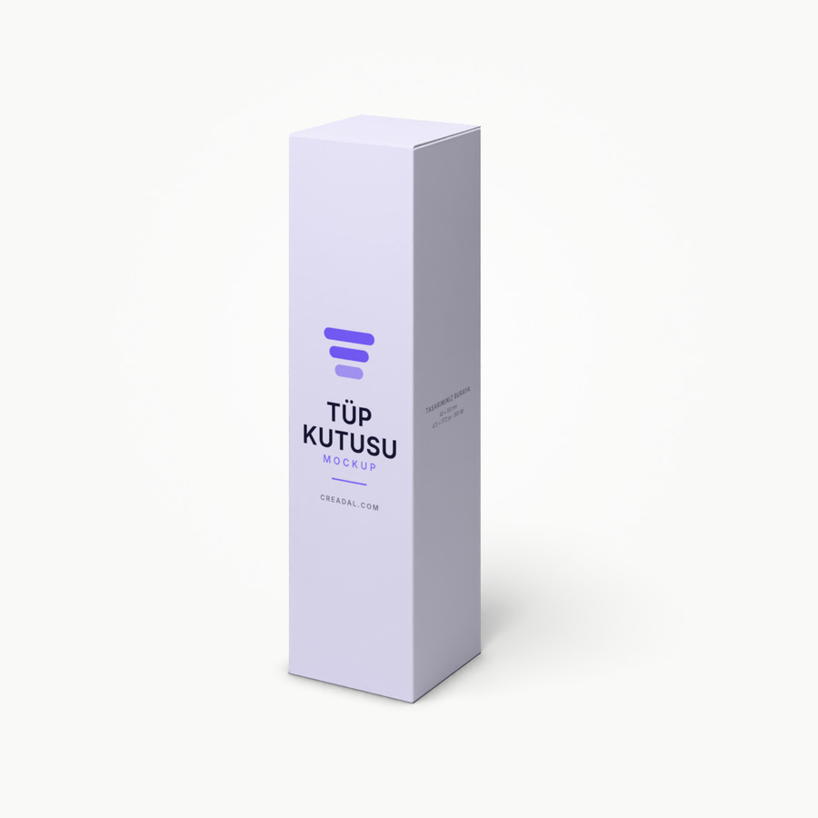 İnce uzun karton kutu (tüp, serum)
