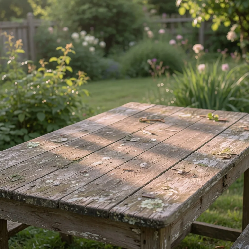 Weathered garden table (1:1)