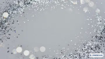 銀のキラキラボケ (16:9)