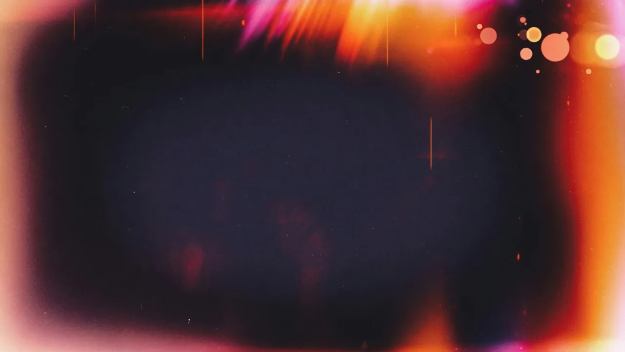 Oranges Filmlichtleck (16:9)