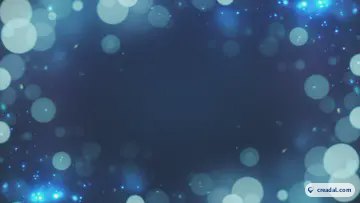 冷たい青のボケ (16:9)