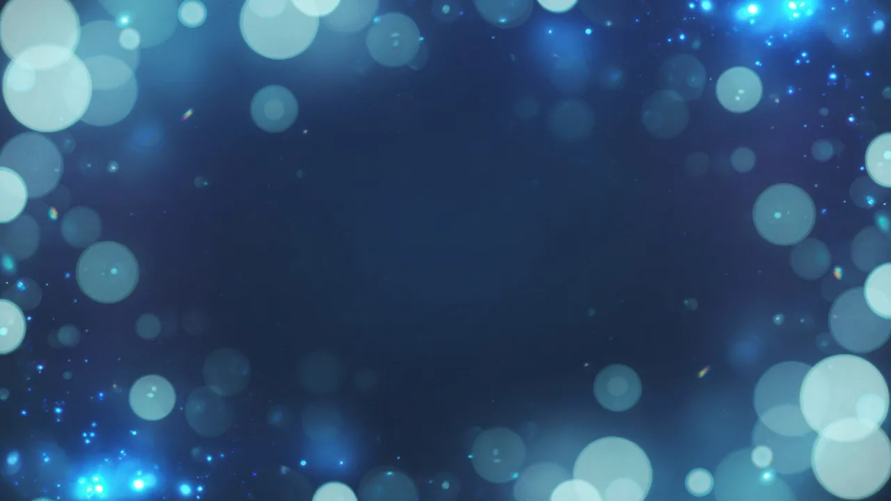 冷たい青のボケ (16:9)