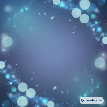 冷たい青のボケ (1:1)