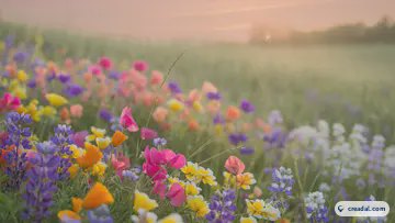 柔らかな野花畑 (16:9)