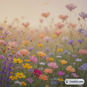 柔らかな野花畑 (1:1)
