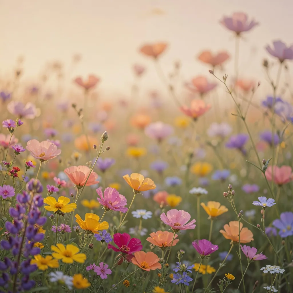 Soft Wildflower Field (1:1)