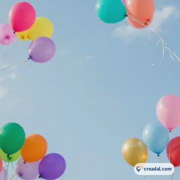 بالونات ملونة طائرة (1:1)