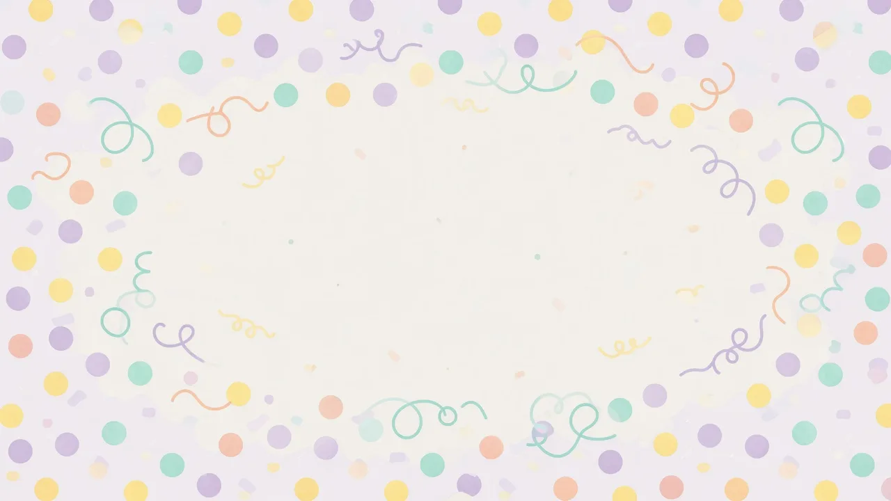 Bolinhas pastel alegres (16:9)