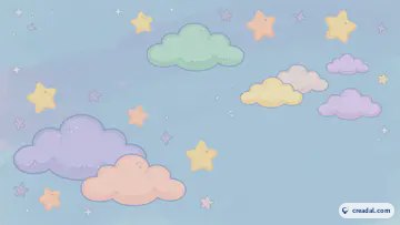 غيوم ونجوم لطيفة (16:9)