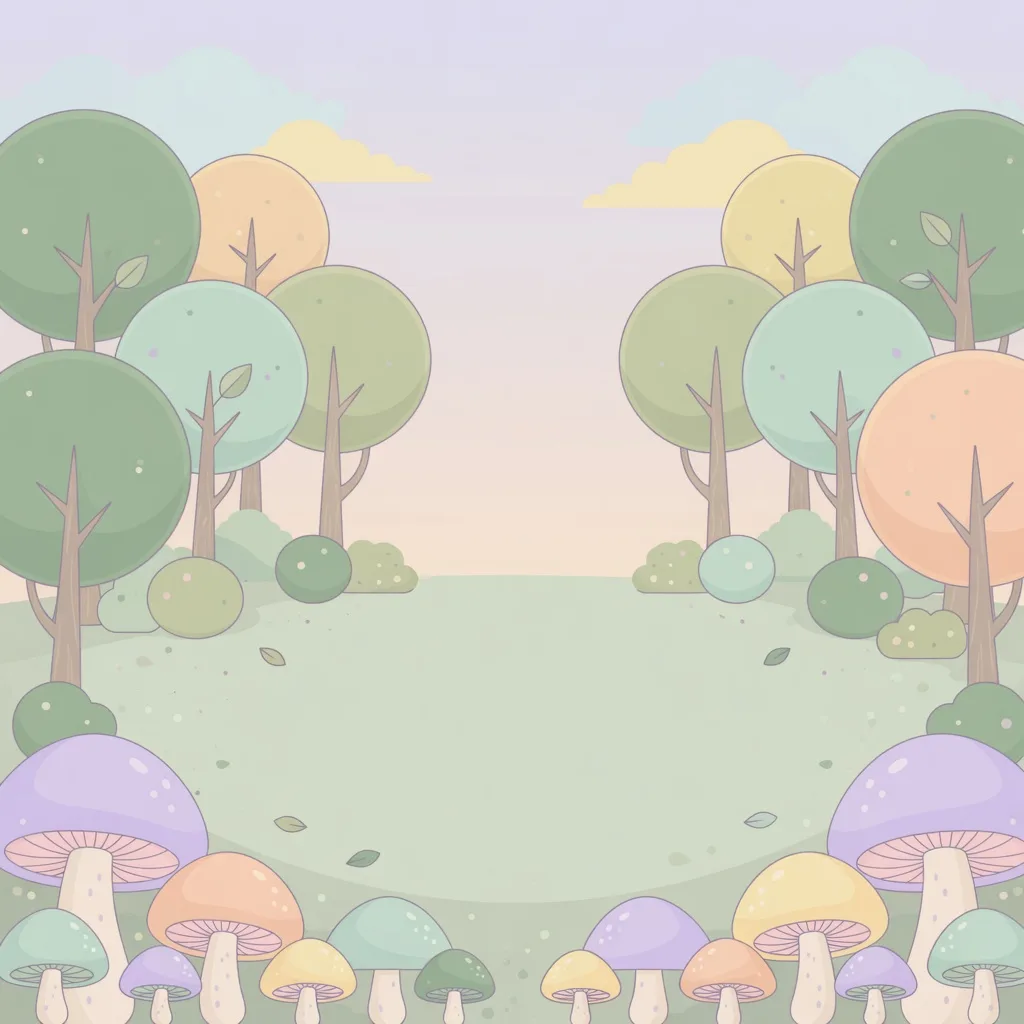 Cute pastel forest (1:1)