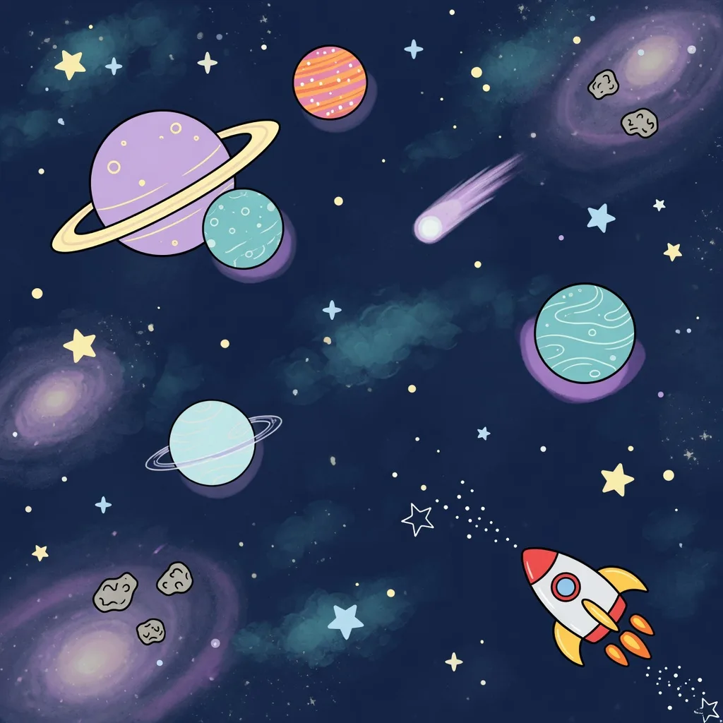 Espaço cartoon divertido (1:1)