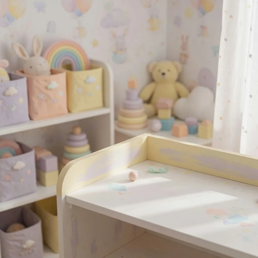 Prateleira infantil pastel (1:1)
