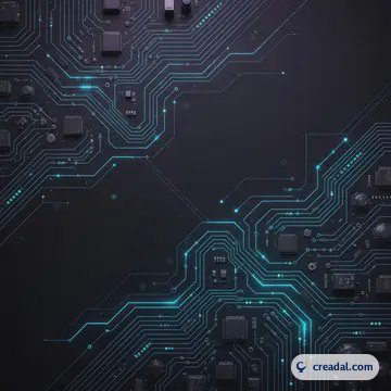 光る回路パターン (1:1)