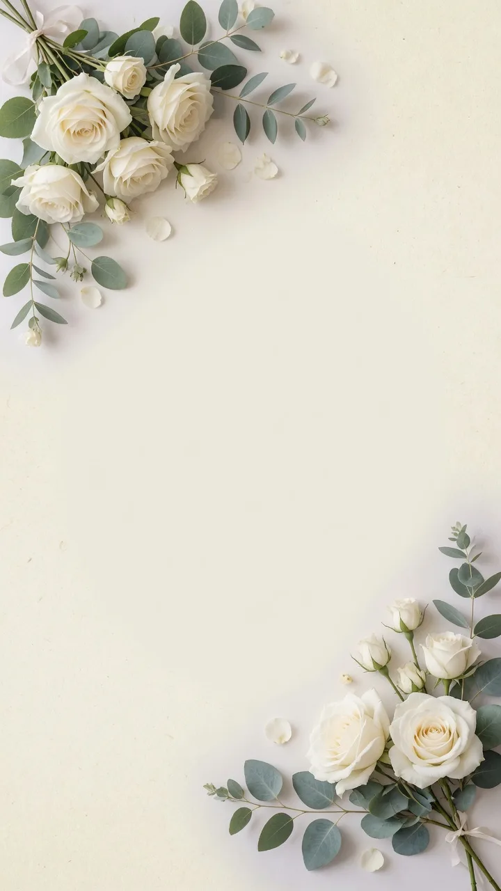Ivory Wedding Roses (9:16)