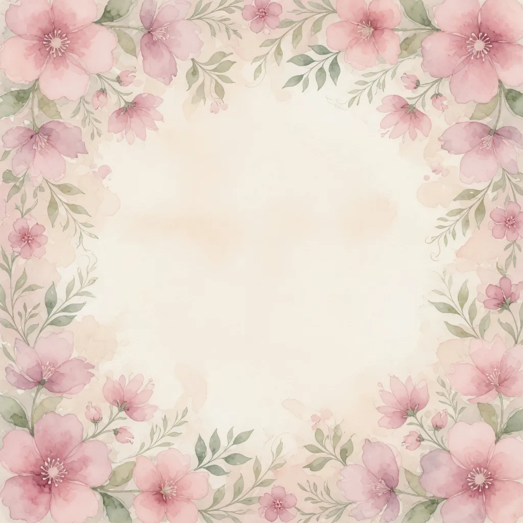 Blush Floral Frame (1:1)