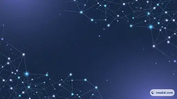 暗い青のネットワーク (16:9)