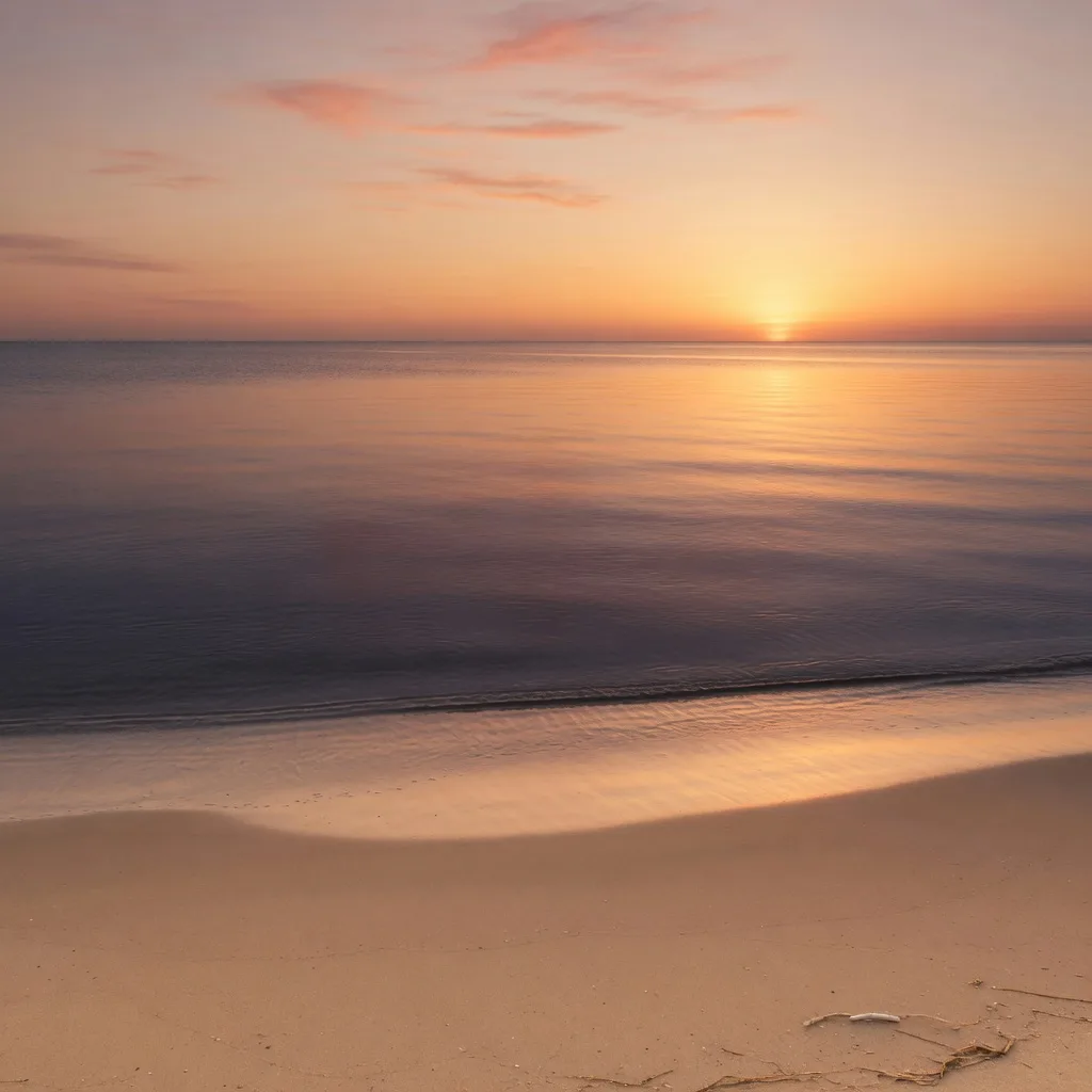 Calm sunset sea (1:1)