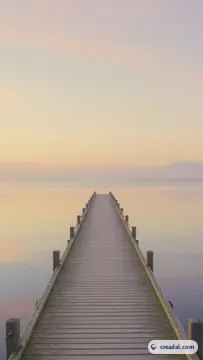Muelle de mañana pastel (9:16)