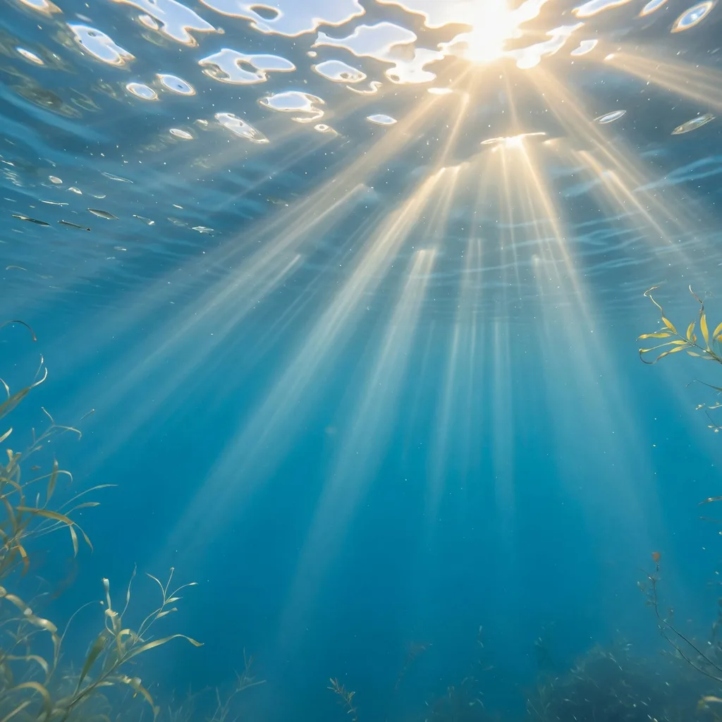 Underwater sun rays (1:1)
