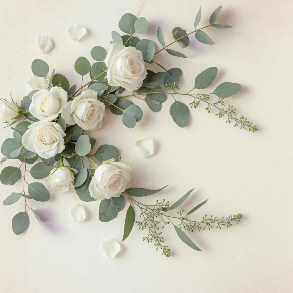 Rosas Brancas Elegantes (1:1)