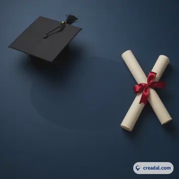 قبعة تخرج وشهادة (1:1)