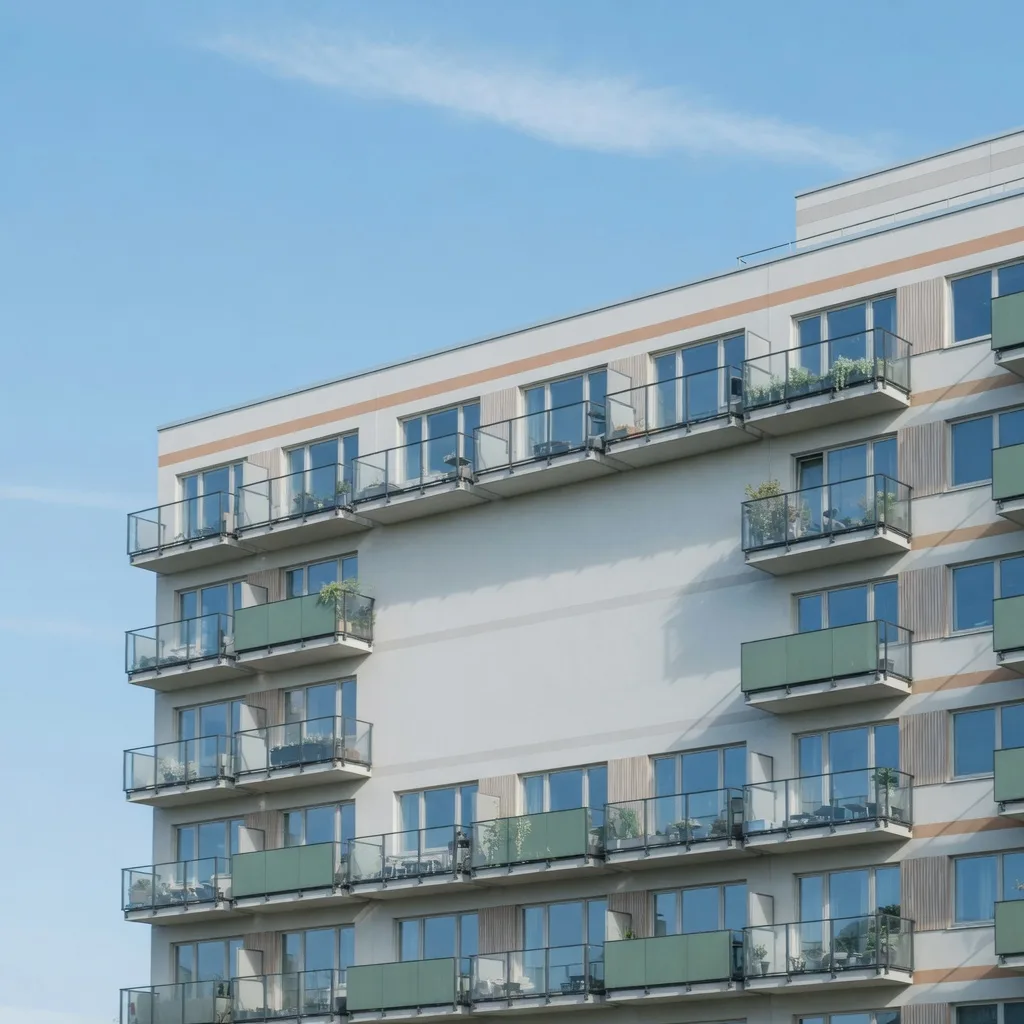 Fachada de apartamentos (1:1)