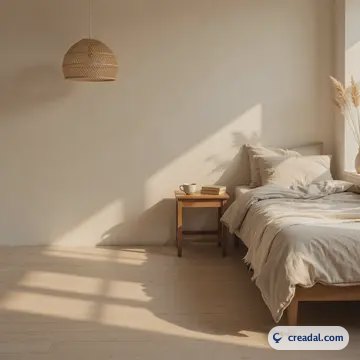 غرفة نوم دافئة بسيطة (1:1)
