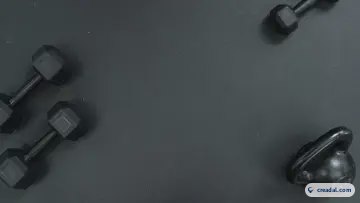 Suelo oscuro de gimnasio (16:9)