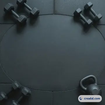 Suelo oscuro de gimnasio (1:1)