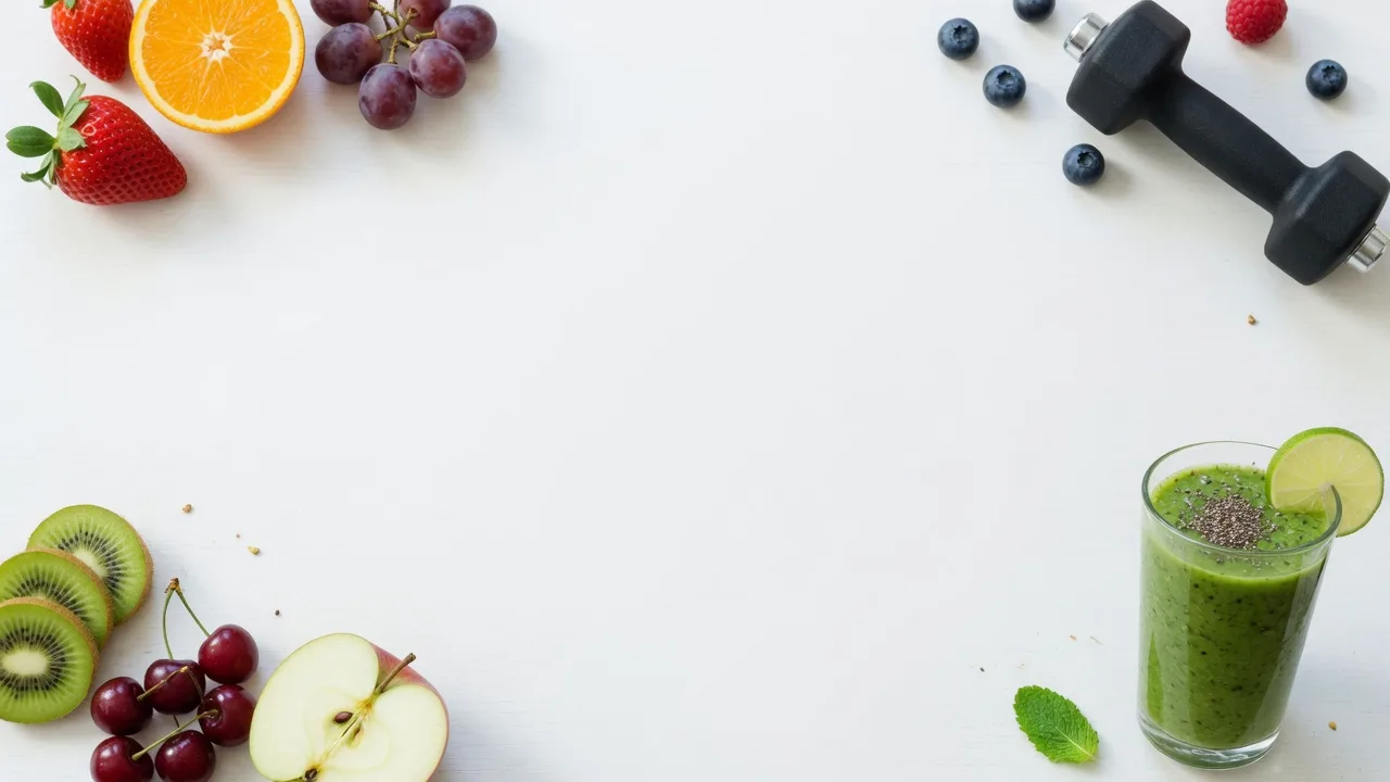 Frutas e halter (16:9)