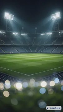 Estadio vacío nocturno (9:16)