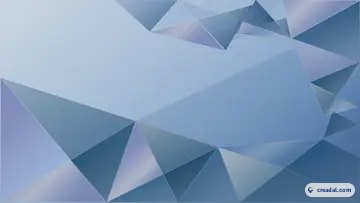 蓝色几何三角 (16:9)