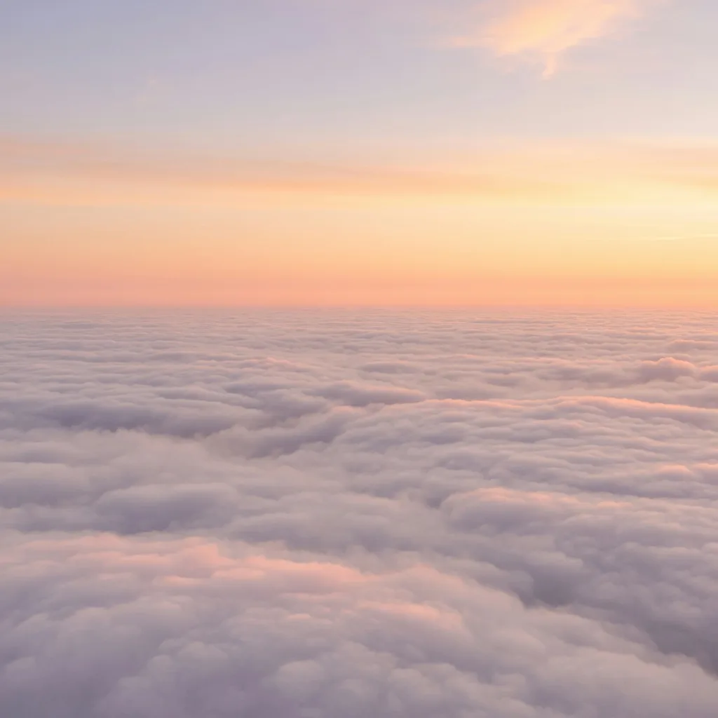 Sunrise Above Clouds (1:1)