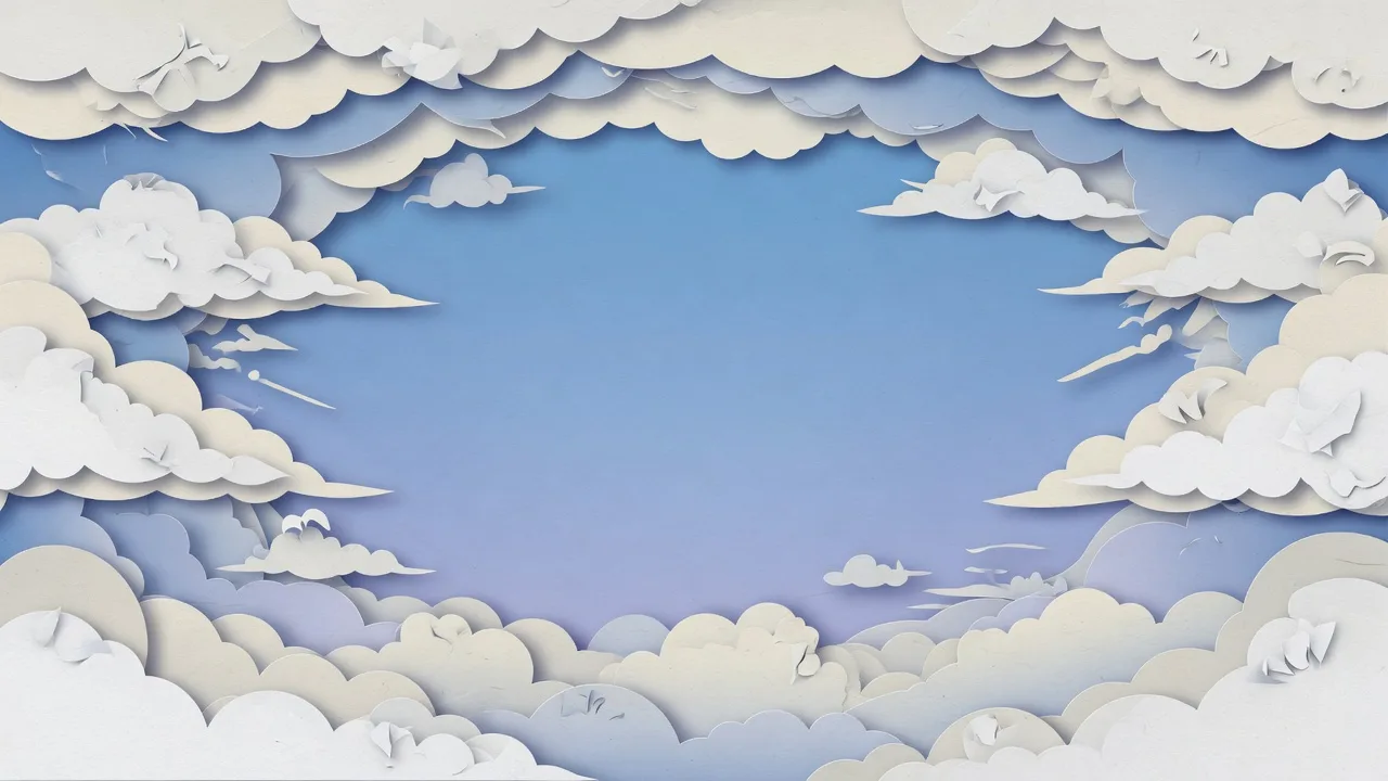 غيوم بيضاء متراكبة (16:9)