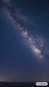 深い星空の夜 (9:16)