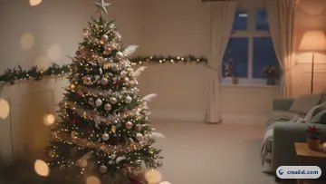 暖かいクリスマスツリー (16:9)