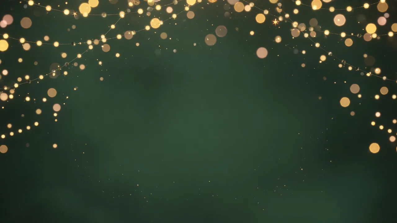 Goldene Lichterbokeh (16:9)
