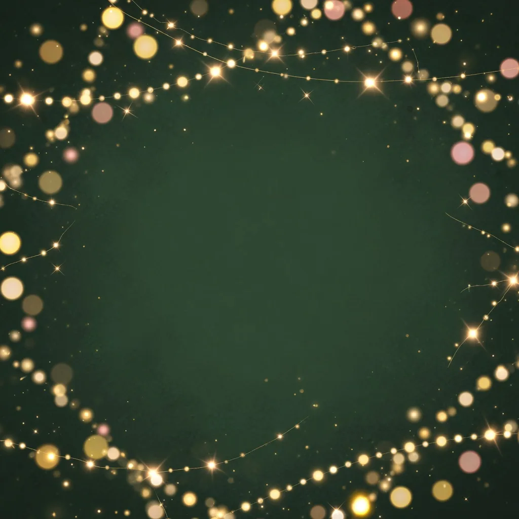 Goldene Lichterbokeh (1:1)