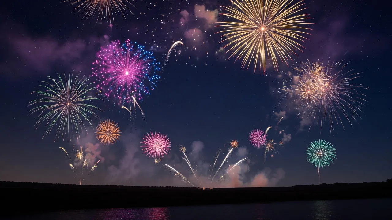 New Year Night Fireworks (16:9)