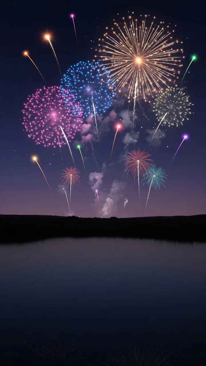 New Year Night Fireworks (9:16)