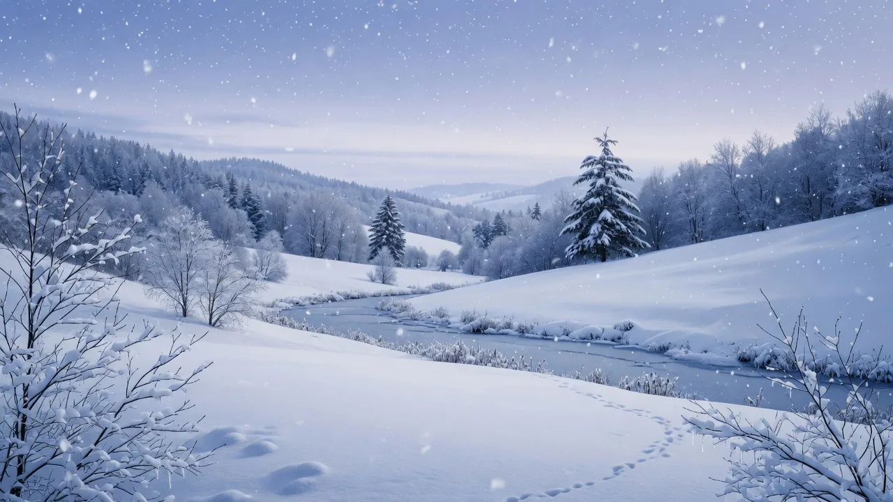 宁静冬日雪景 (16:9)