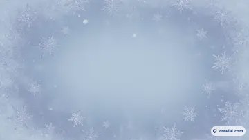 繊細に降る雪の結晶 (16:9)