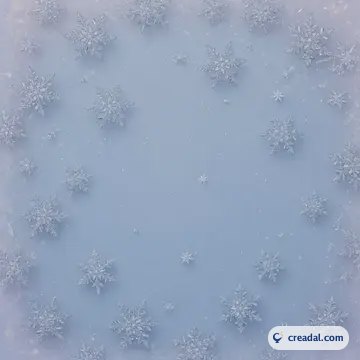 繊細に降る雪の結晶 (1:1)