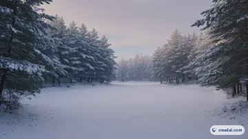 雪の松林 (16:9)