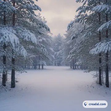 雪の松林 (1:1)