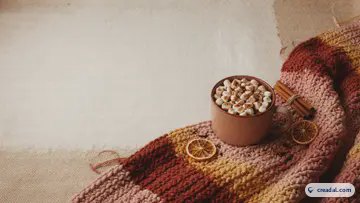温かなココアと毛布 (16:9)