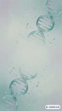 柔らかな青緑の二重らせん (9:16)