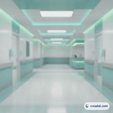 明るい病院の廊下 (1:1)