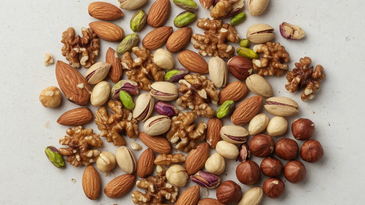 Mixed nuts backdrop (16:9)